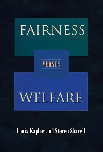 Fairness versus Welfare cover