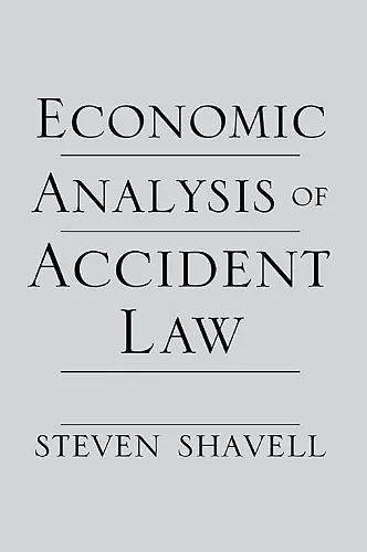 Economic Analysis of Accident Law cover