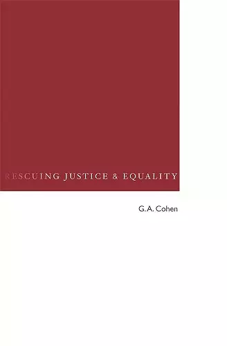 Rescuing Justice and Equality cover