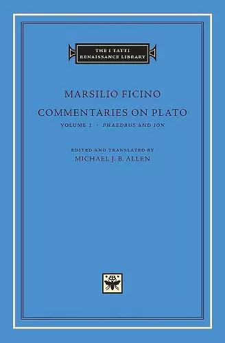 Commentaries on Plato cover