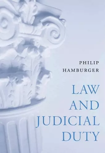 Law and Judicial Duty cover