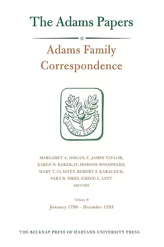 Adams Family Correspondence cover