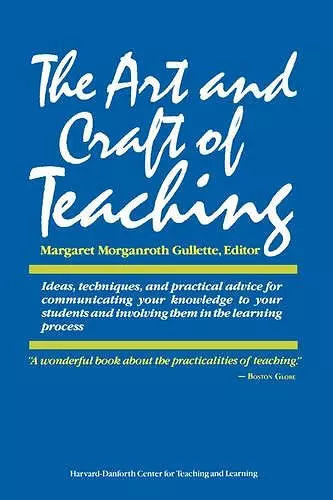 The Art and Craft of Teaching cover