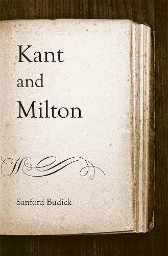 Kant and Milton cover