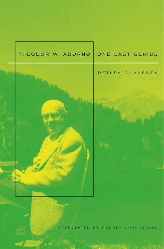 Theodor W. Adorno cover