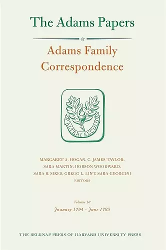 Adams Family Correspondence cover