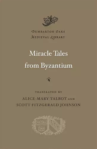 Miracle Tales from Byzantium cover