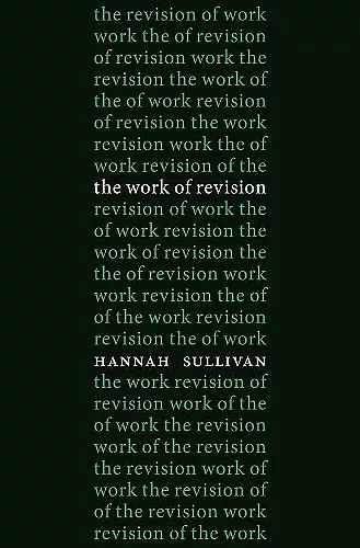 The Work of Revision cover