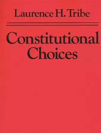 Constitutional Choices cover