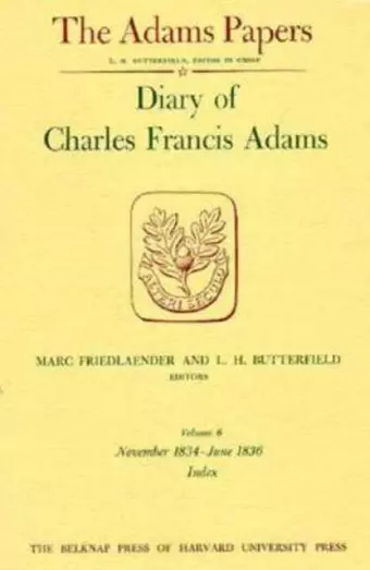 Diary of Charles Francis Adams cover