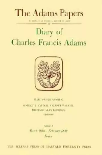 Diary of Charles Francis Adams cover