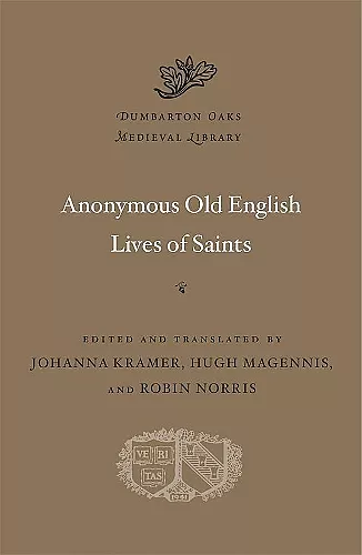 Anonymous Old English Lives of Saints cover