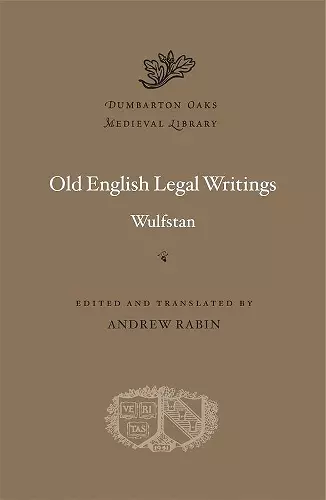 Old English Legal Writings cover
