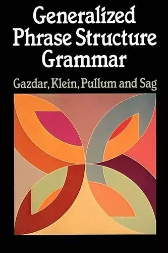 Generalized Phrase Structure Grammar cover