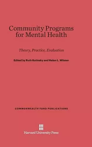 Community Programs for Mental Health cover