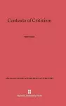 Contexts of Criticism cover