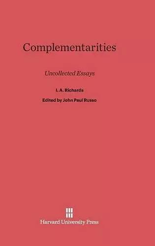 Complementarities cover