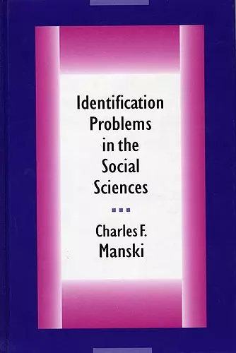 Identification Problems in the Social Sciences cover