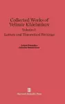 Letters and Theoretical Writings cover