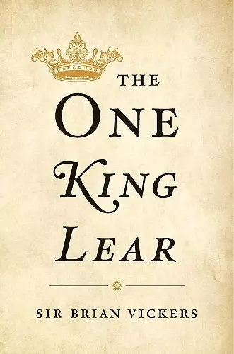 The One King Lear cover