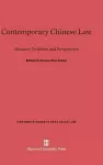 Contemporary Chinese Law cover