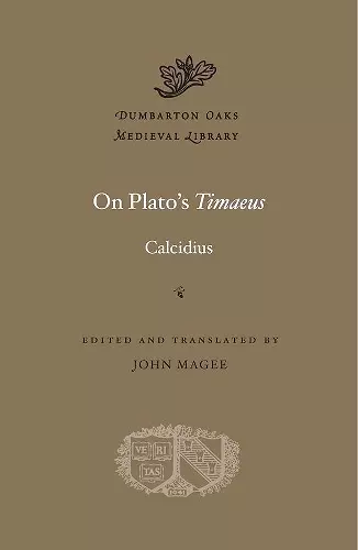 On Plato’s Timaeus cover