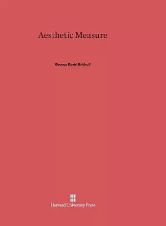 Aesthetic Measure cover