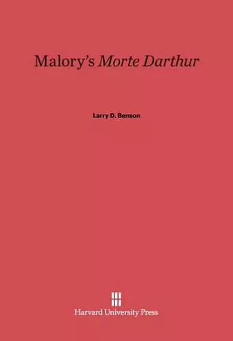 Malory's Morte Darthur cover