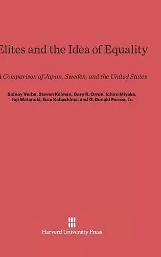 Elites and the Idea of Equality cover