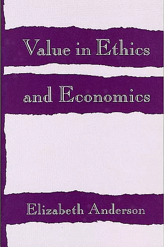Value in Ethics and Economics cover