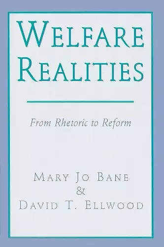 Welfare Realities cover