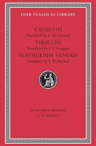 Catullus. Tibullus. Pervigilium Veneris cover