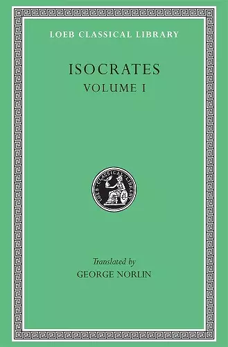 Isocrates, Volume I cover