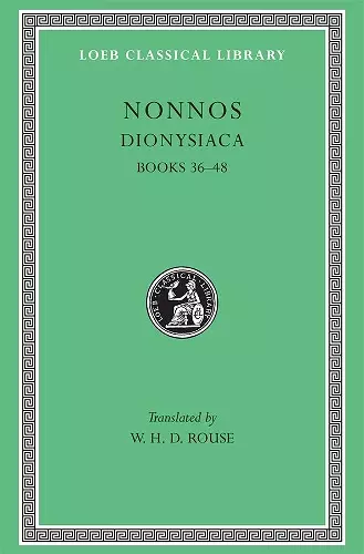 Dionysiaca, Volume III cover