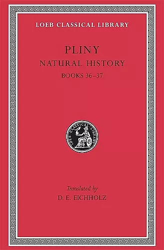 Natural History, Volume X: Books 36–37 cover