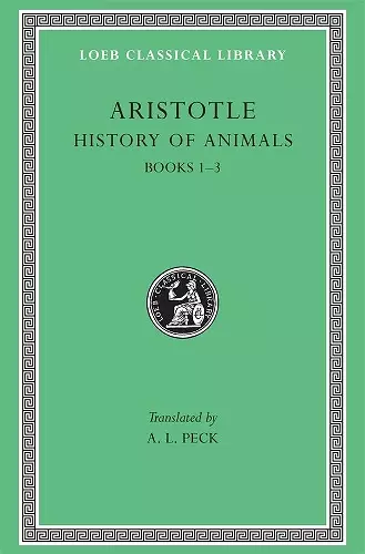 History of Animals, Volume I cover