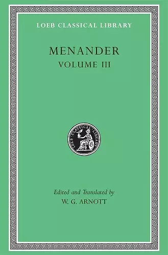 Menander, Volume III cover