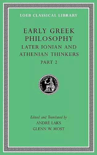 Early Greek Philosophy, Volume VII cover