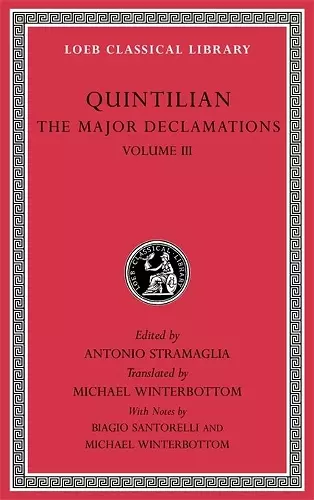 The Major Declamations, Volume III cover