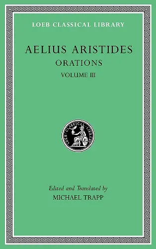 Orations, Volume III cover