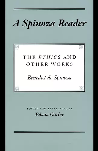 A Spinoza Reader cover