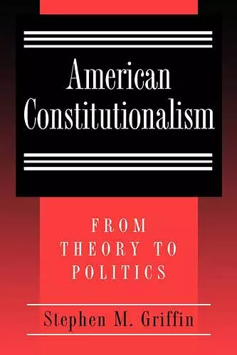 American Constitutionalism cover