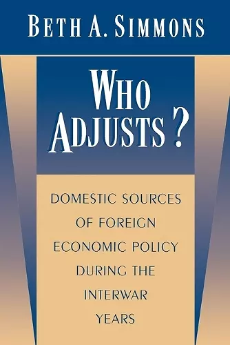 Who Adjusts? cover