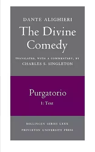 The Divine Comedy, II. Purgatorio, Vol. II. Part 1 cover