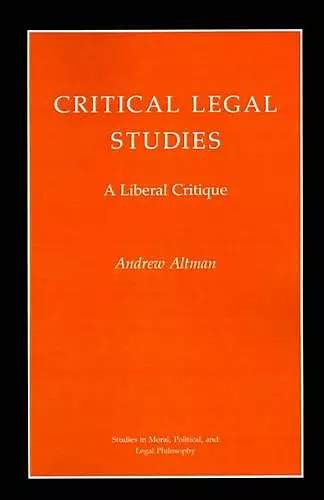 Critical Legal Studies cover