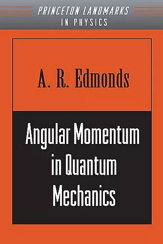 Angular Momentum in Quantum Mechanics cover