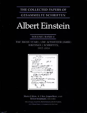 The Collected Papers of Albert Einstein, Volume 4 cover