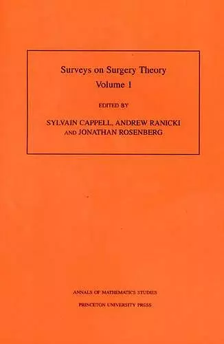 Surveys on Surgery Theory, Volume 1 cover