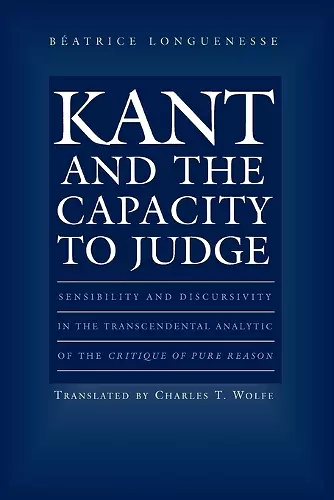 Kant and the Capacity to Judge cover