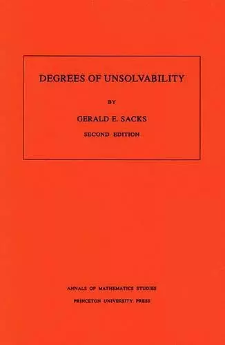 Degrees of Unsolvability cover